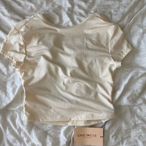 Cream Backless Top *NWT*